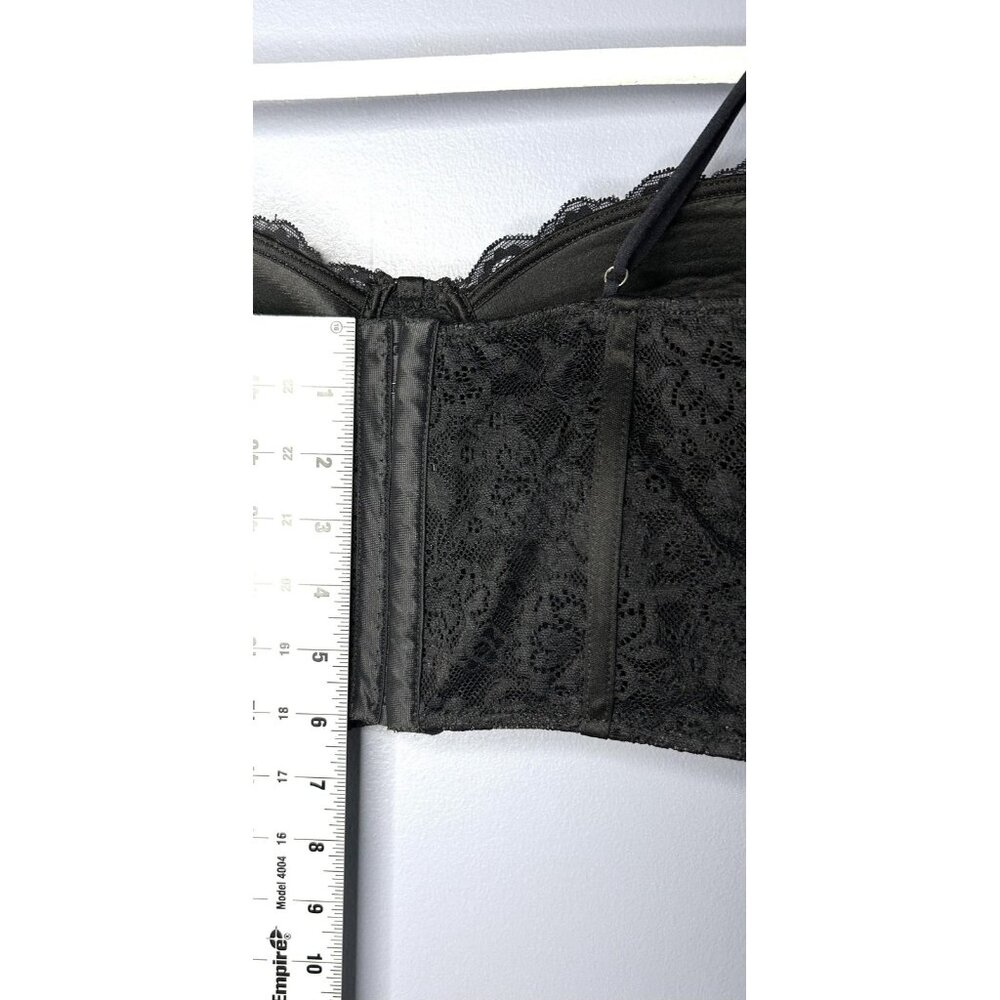 Forever 21 Bustier Corset Top XL Black Lace Underwire Bralette Whimsigoth Summer - Picture 7 of 12